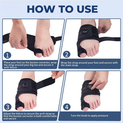 Walk More Comfortably Again — Adjustable Bunion Corrector Eases Toe Pain & Supports Realignment, Now 50% OFF