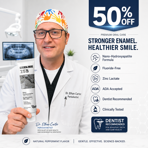Nano-Hydroxyapatite Toothpaste | Fluoride + Zinc Lactate