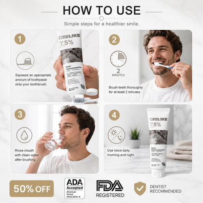 Nano-Hydroxyapatite Toothpaste | Fluoride + Zinc Lactate