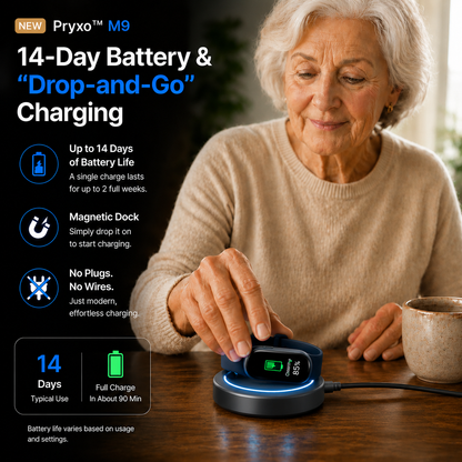 ⚡ Final 1 Hours Launch Offer 🏆 2026  M9 Non-Invasive Smart Band 📈12 health reports - No-Prick